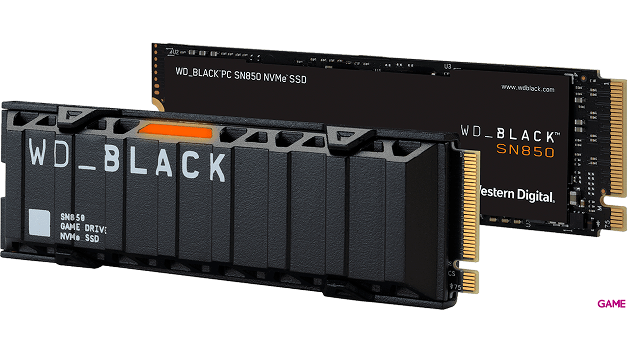 WD_Black SN850 M.2 500GB SSD PCI Express 4.0 NVMe - Con disipador - Compatible con PS5 - Disco Duro-0