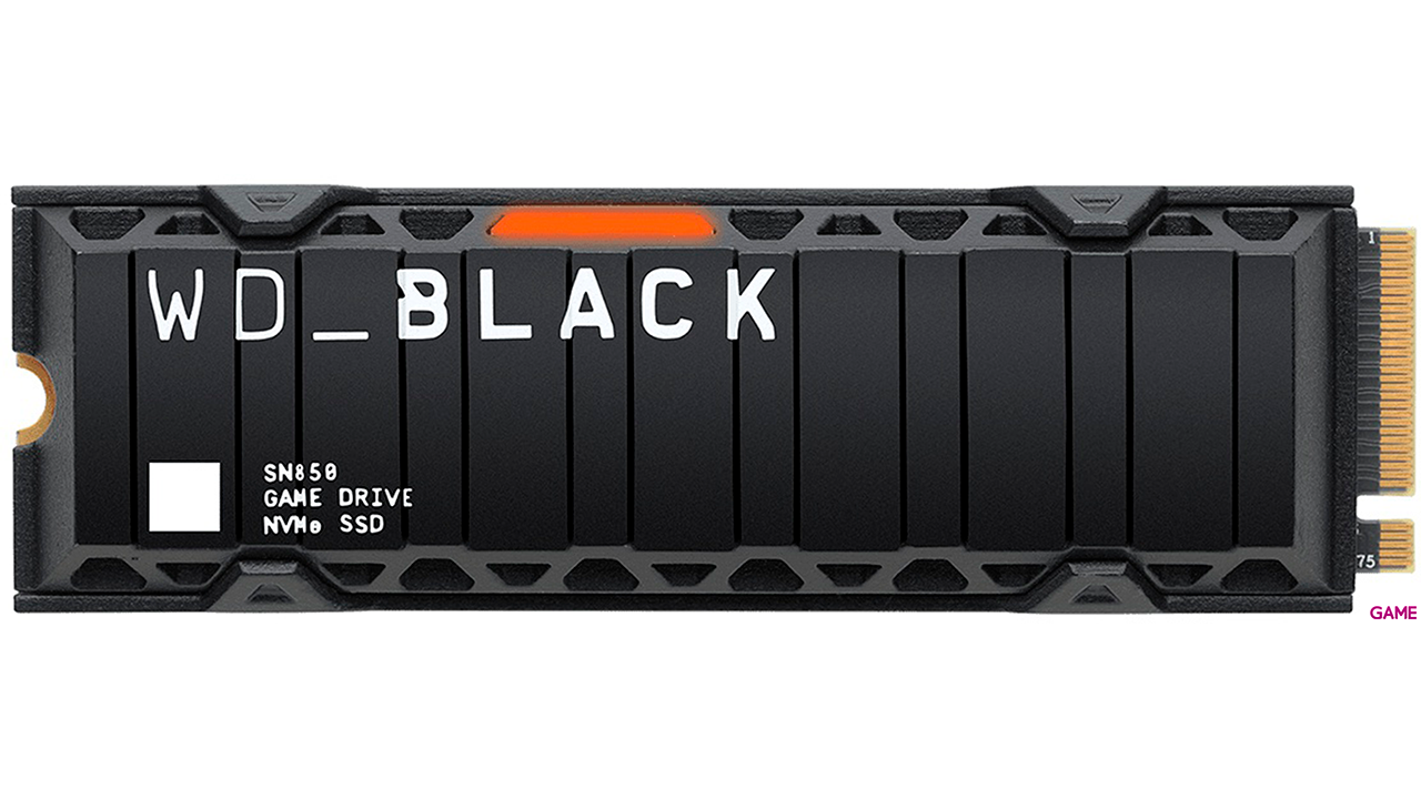 WD_Black SN850 M.2 500GB SSD PCI Express 4.0 NVMe - Con disipador - Compatible con PS5 - Disco Duro-1