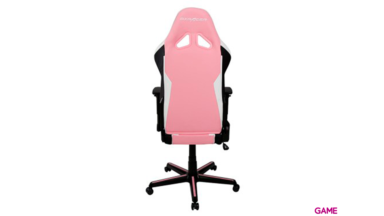DxRacer Racing Rosa Blanco - Silla Gaming-3
