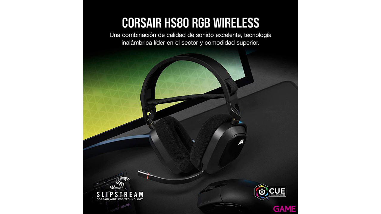 Corsair HS80 - RGB - Wireless - Negro - PC (Dolby Atmos)- PS4 - PS5 (Audio 3D) -  Auriculares Gaming-5