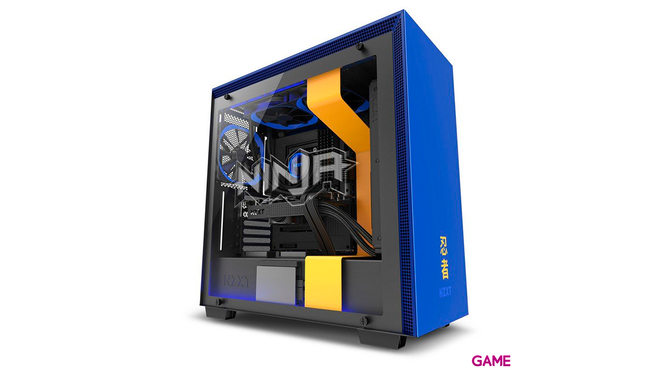 NZXT H700i Ninja Midi Tower Negro Azul - Caja Ordenador-1