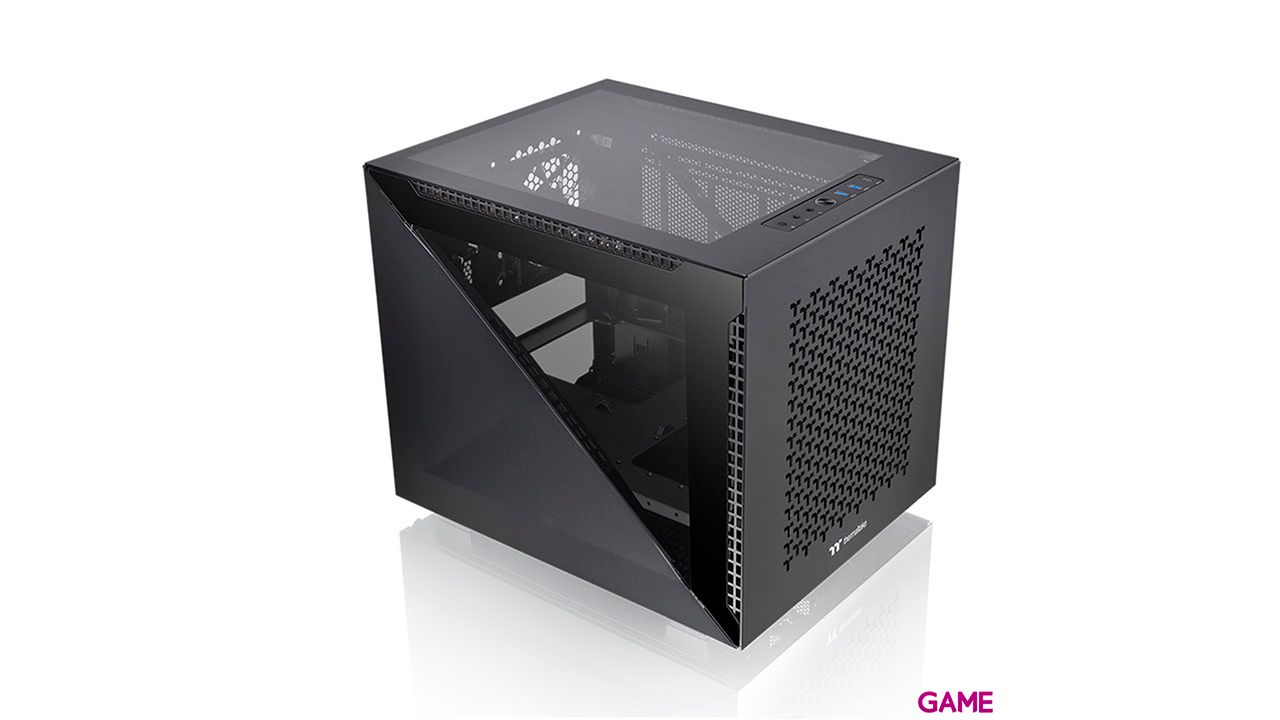 ThermalTake Divider 200 TG Air Torre MicroATX Negra - Caja Ordenador-4