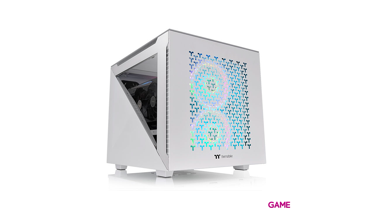 ThermalTake Divider 200 TG Air Torre MicroATX Snow - Caja Ordenador-1