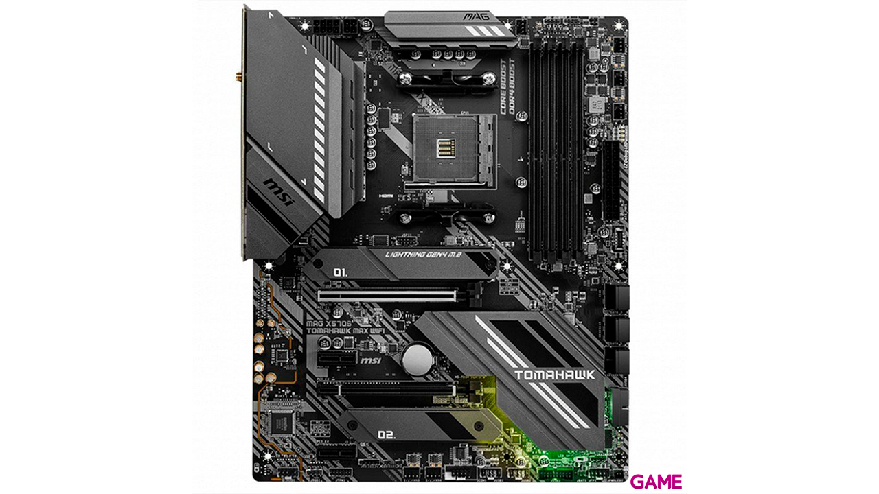 MSI MAG X570S Tomahawk Max Wifi AMD X570 Zocalo AM4 ATX Gaming - Placa Base-0