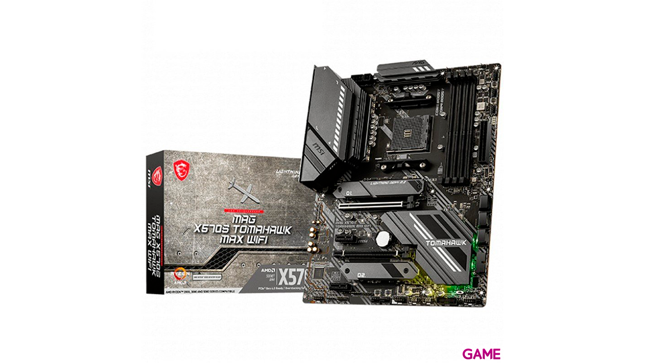 MSI MAG X570S Tomahawk Max Wifi AMD X570 Zocalo AM4 ATX Gaming - Placa Base-1