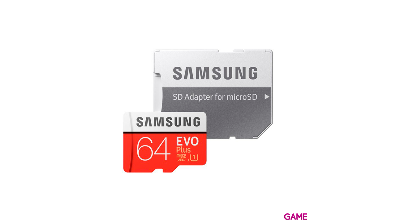 Samsung EVO Plus 64GB MicroSDXC UHS-I Clase 10 - Tarjeta Memoria-0