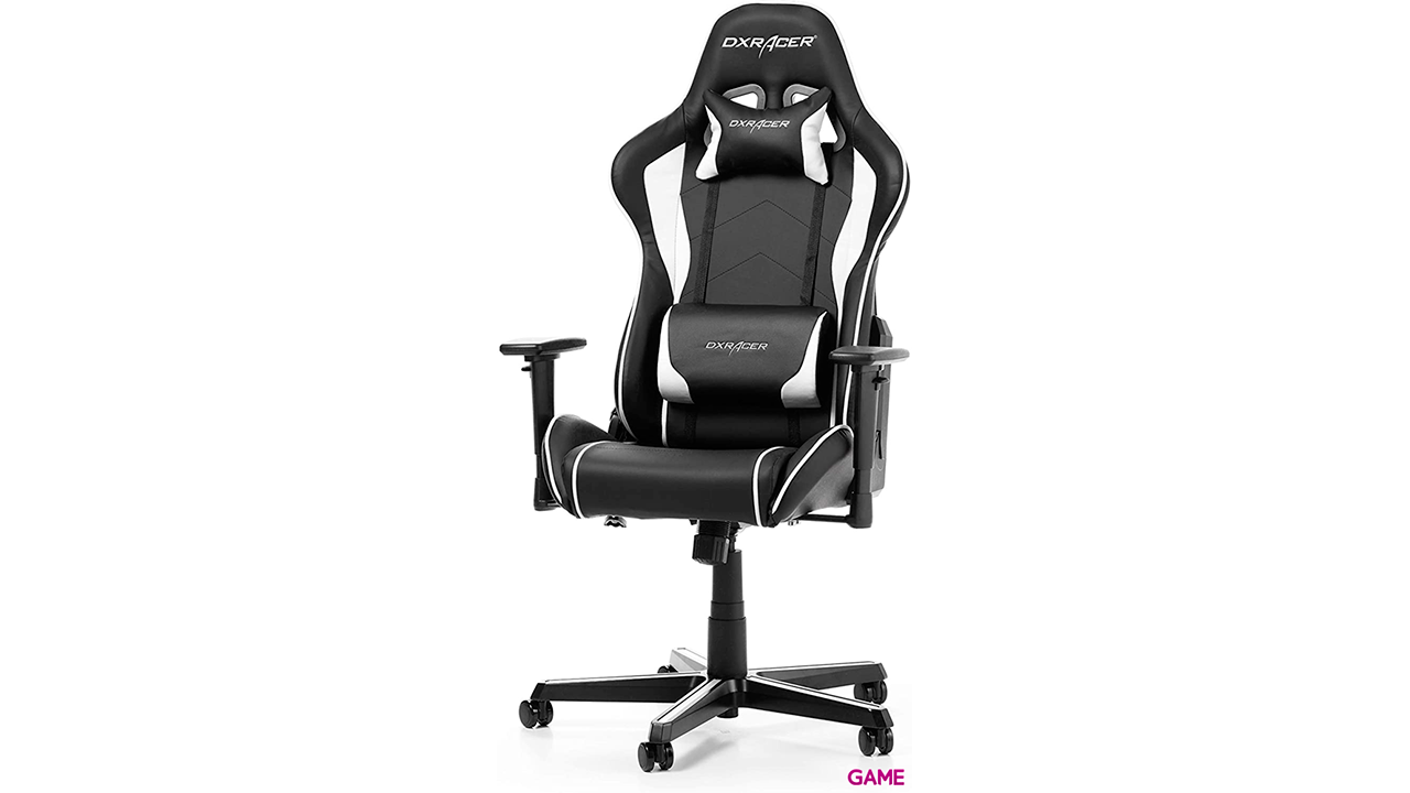 DxRacer Serie Formula Negro Blanco - Silla Gaming-0