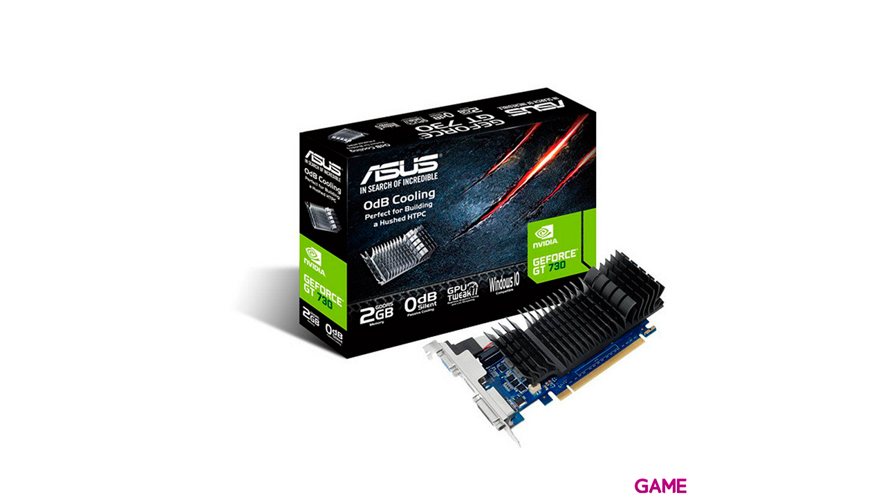 ASUS GeForce GT 730 2GB GDDR5 - Tarjeta Grafica-0