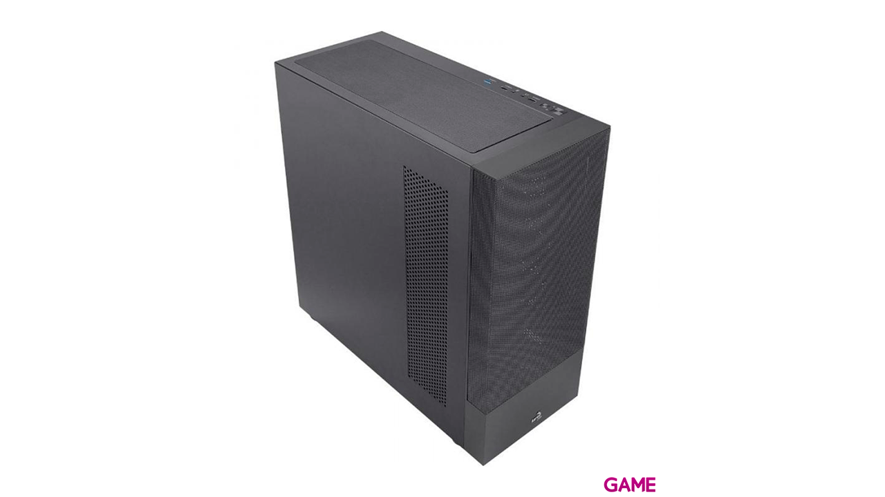 Aerocool Cipher V1 ATX Montaje Vertical GPU Frontal Mesh Negro - Caja Ordenador-0
