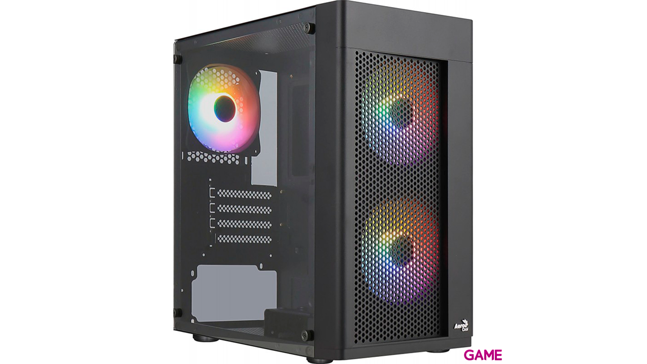 Aerocool Hexform V2 Micro ATX FRGB Negro - Caja Ordenador-0