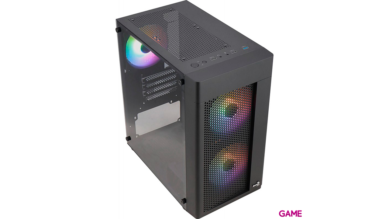 Aerocool Hexform V2 Micro ATX FRGB Negro - Caja Ordenador-4