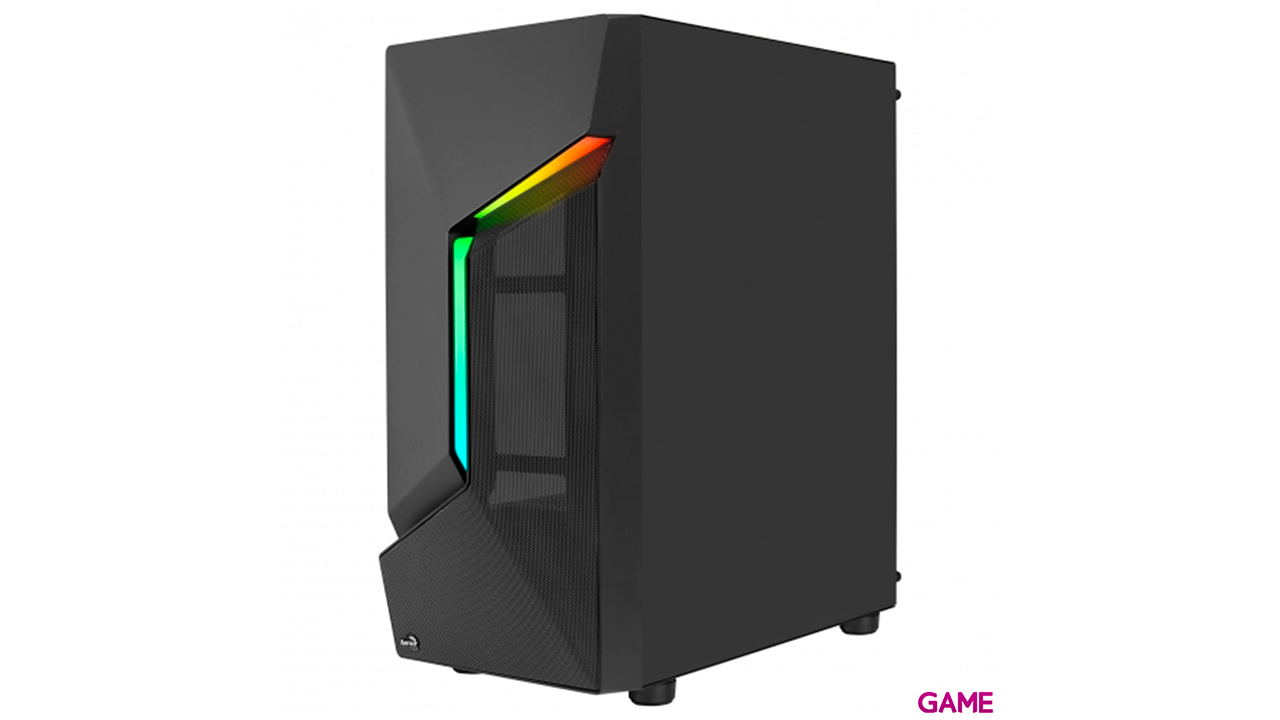 Aerocool Scape V1 ATX Cristal Templado RGB Negro  - Caja Ordenador-2