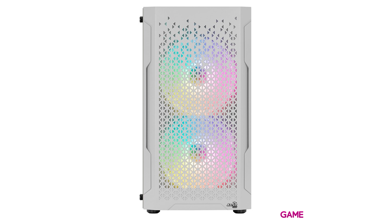 Aerocool Trinity Mini V3 Micro ATX Cristal Templado RGB Blanco - Caja Ordenador-2