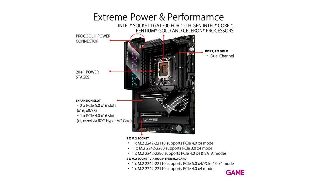 ASUS ROG Maximus Z690 Hero Intel Z690 LGA 1700 ATX - Placa Base Gaming-7