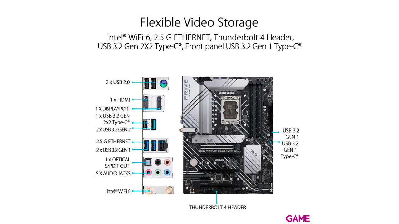 ASUS 1700 Prime Z690-P WIFI D4 - Placa Base-3