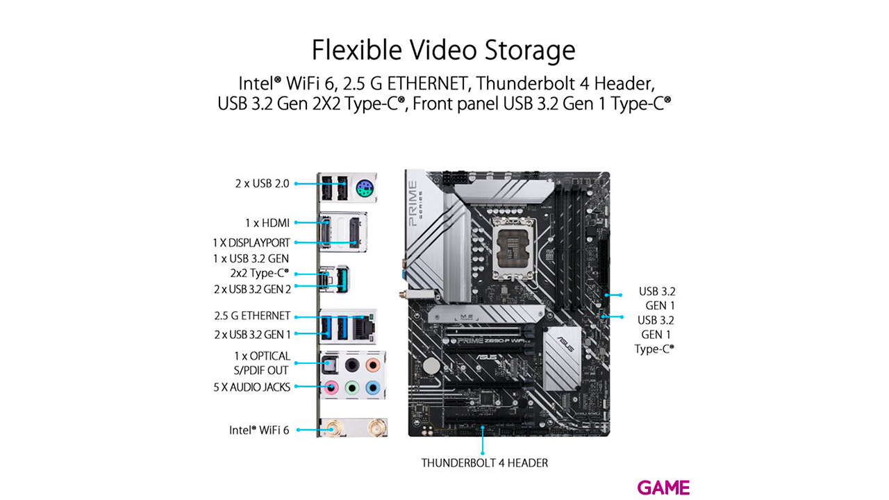 ASUS PRIME Z690-P WIFI Intel Z690 LGA 1700 ATX-5
