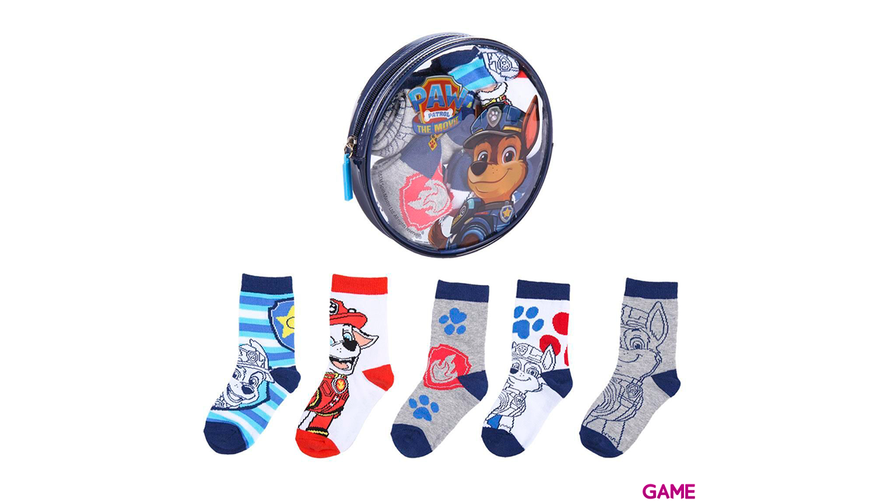 Pack 5 calcetines Patrulla Canina Paw Patrol surtido-0