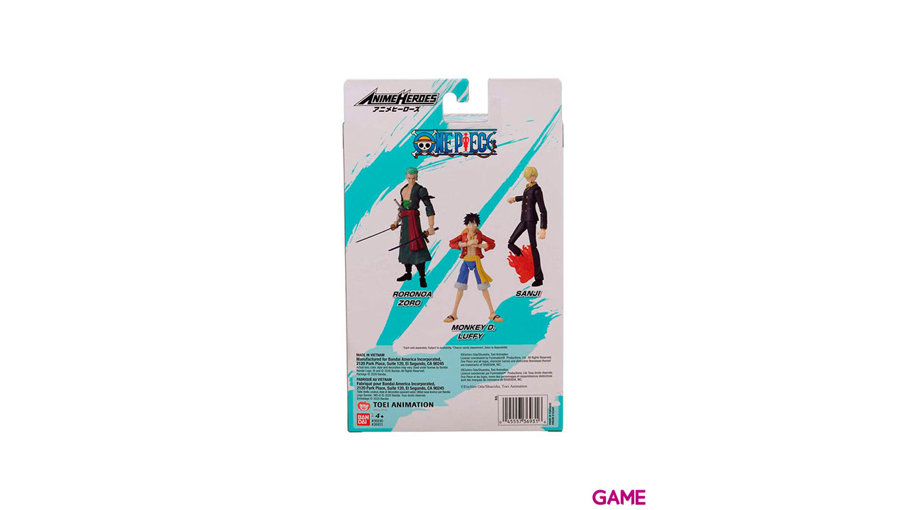 Figura Monkey D Luffy Anime Heroes One Piece 16cm-1
