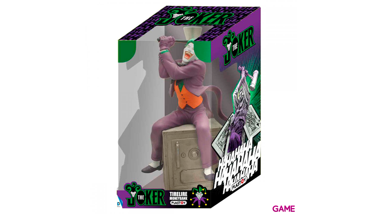 Hucha Figura Joker sobre caja fuerte de 32 cm-0