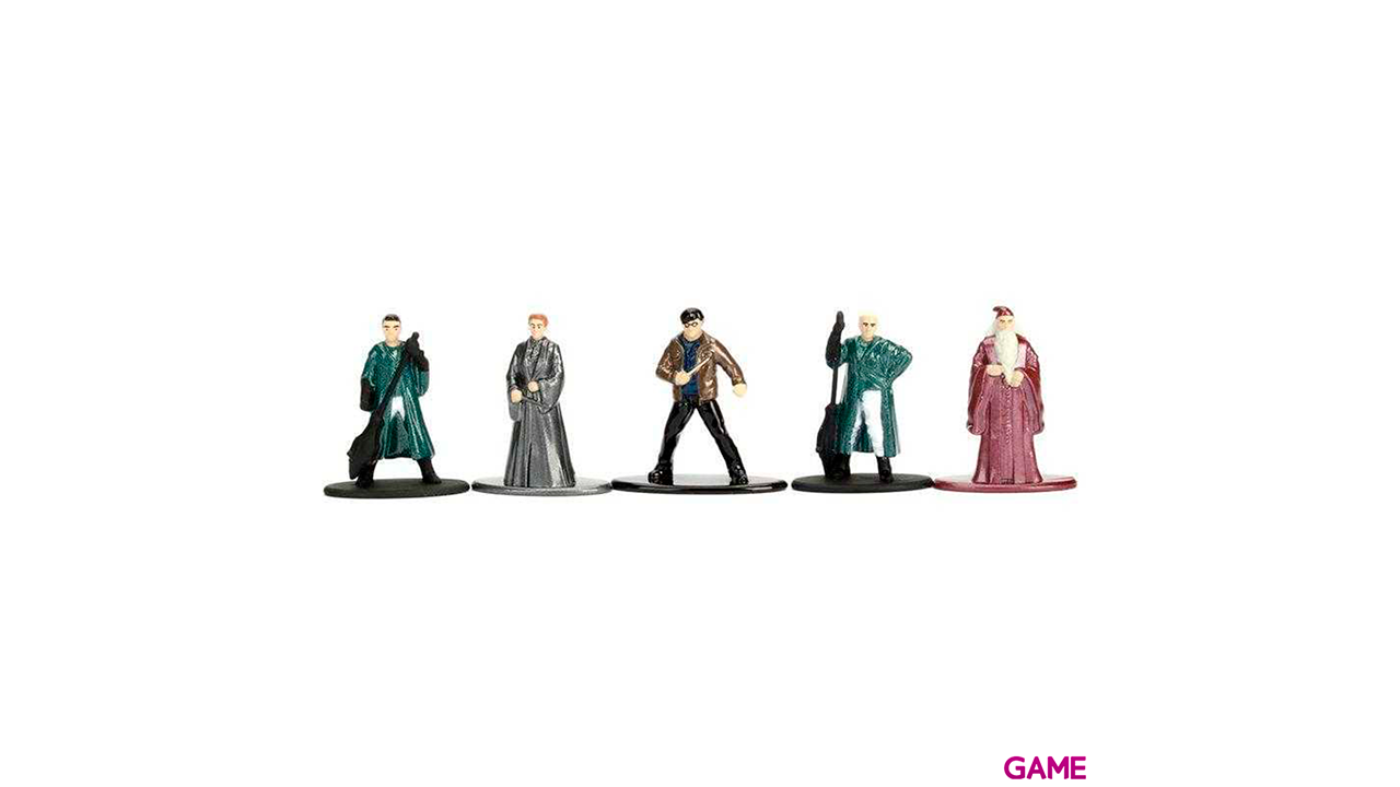 Set 5 figuras metal Harry Potter 4cm-4