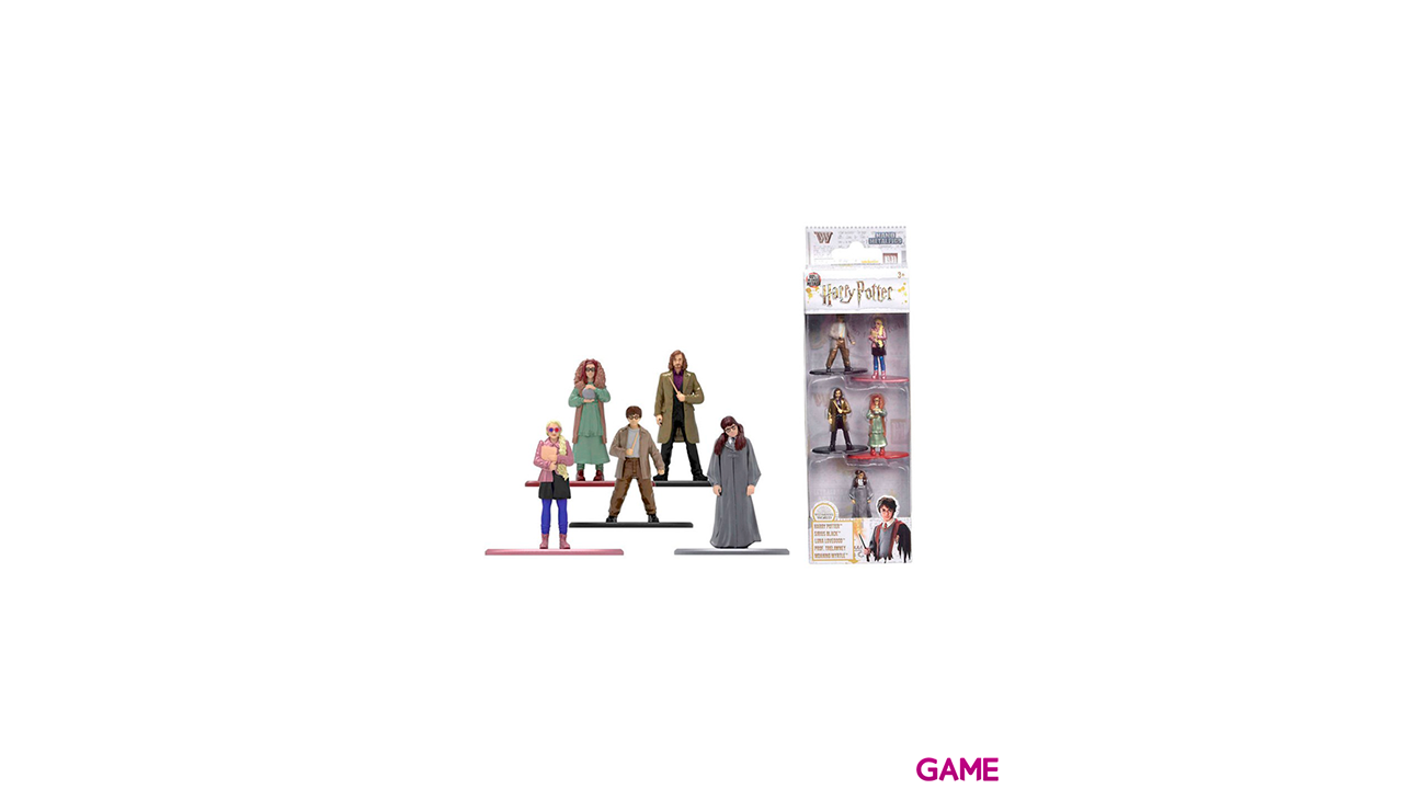 Set 5 figuras metal Harry Potter 4cm-0