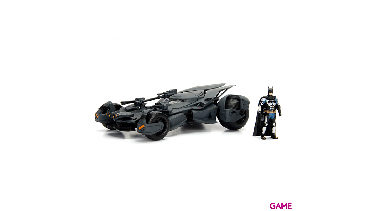 Set figura + coche Batmovil metal La Liga de la Justicia DC Comics-4