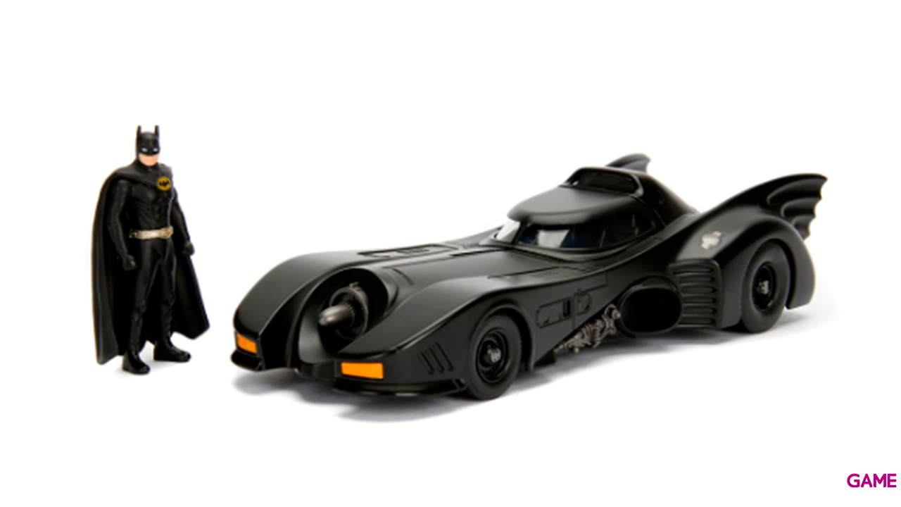 Coche DC Comics Batmobile 1989 y Batman Escala 1/24-1
