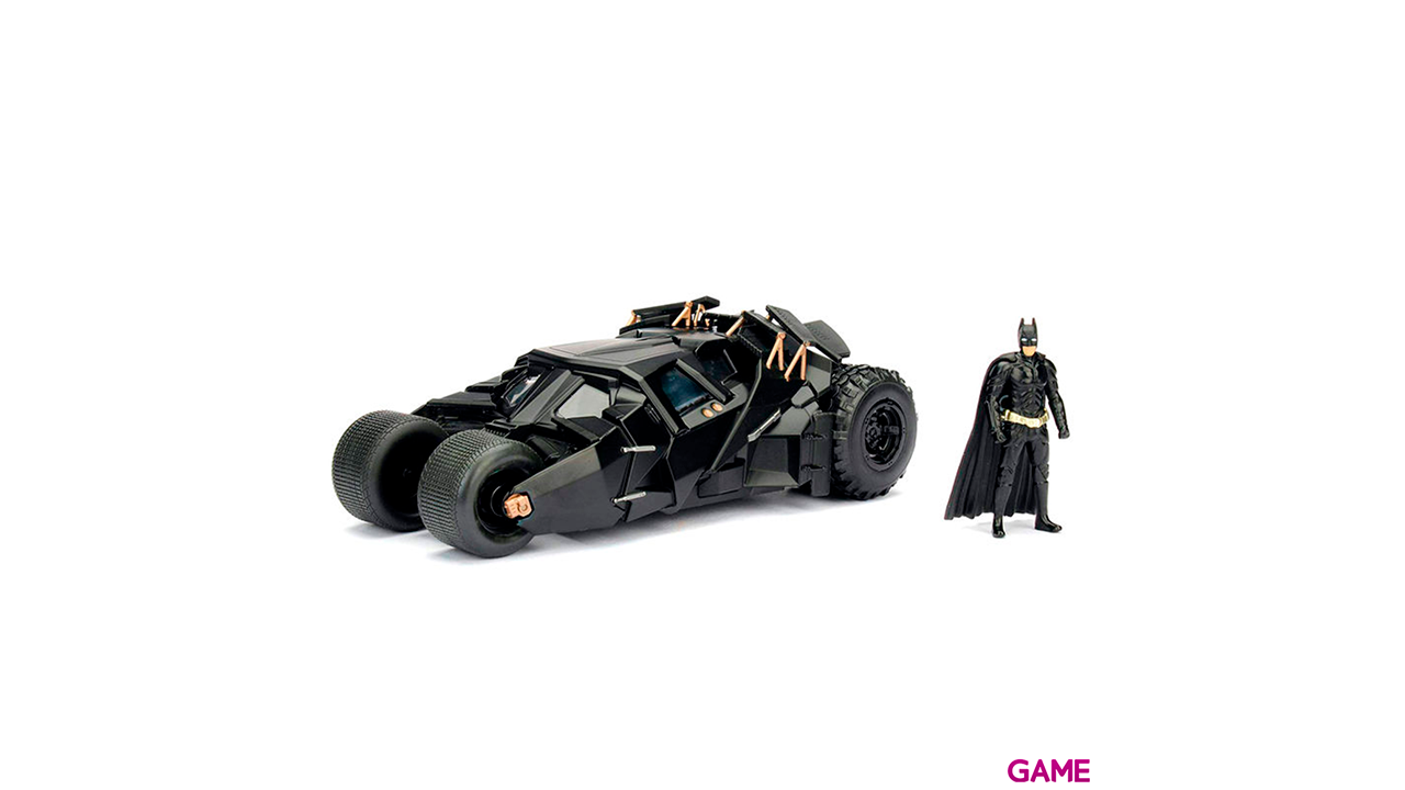 Set figura + coche Batmovil metal 2008 El Caballero oscuro DC Comics-0