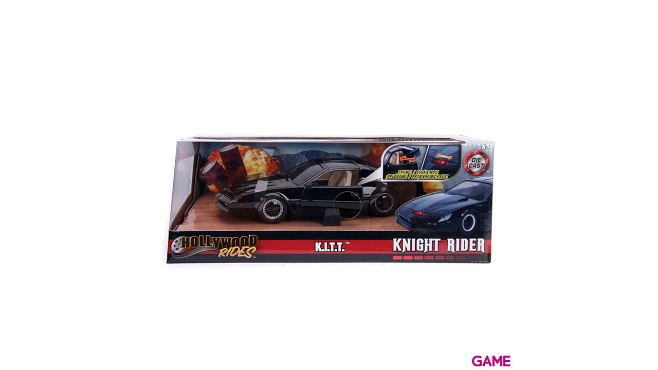 Coche metal KITT Coche Fantastico con luces-1