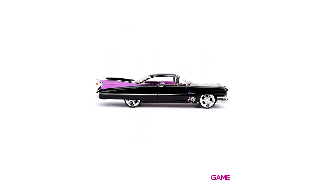 Set figura + coche metal Cadillac Coupe Deville 1959 Catwoman DC Comics-2