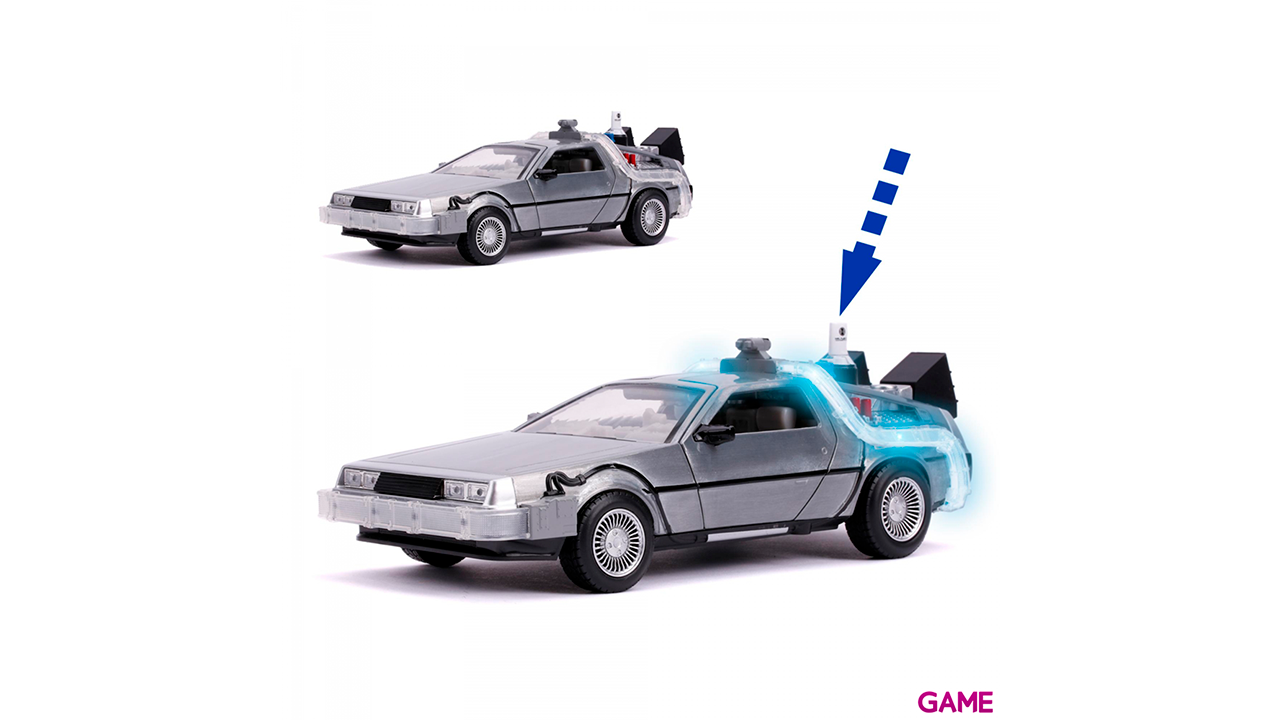 Coche metal Time Machine DLorean Regreso al Futuro-2