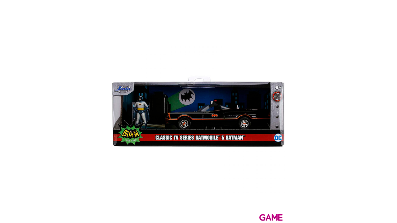 Set figura + coche Batmovil Metal 1966 Batman DC Comics-2