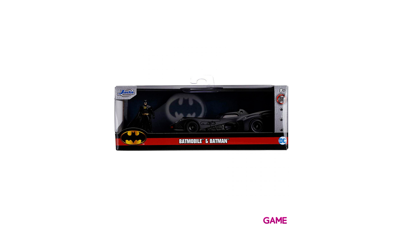 Set figura + coche Batmovil metal 1989 Batman DC Comics-2