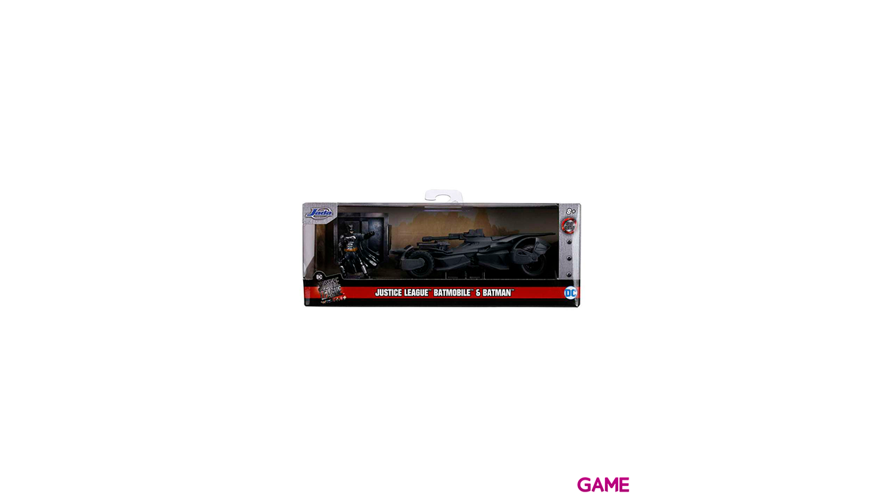 Set figura + coche Batmovil metal Batman DC Comics-2