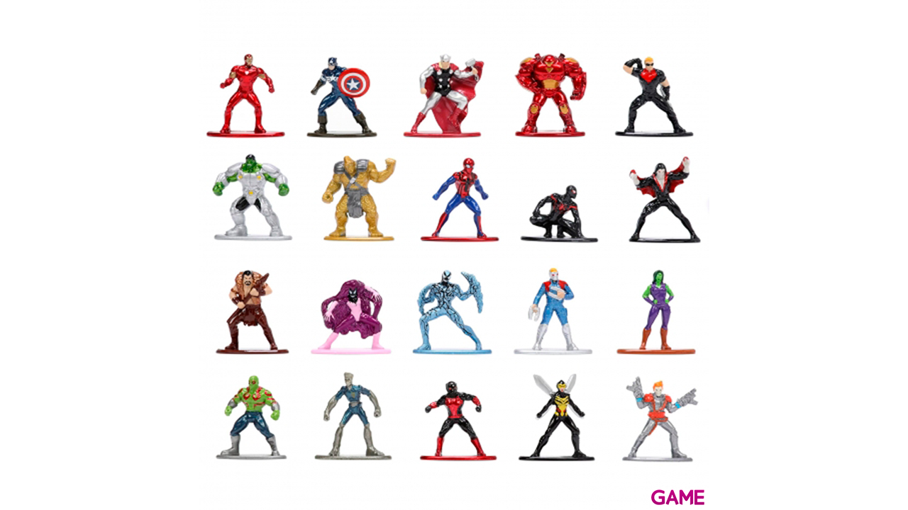 Set 20 figuras Marvel 4cm-1