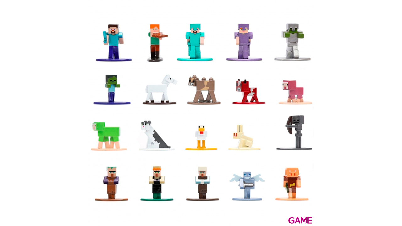 Set 20 figuras Minecraft 4cm-1