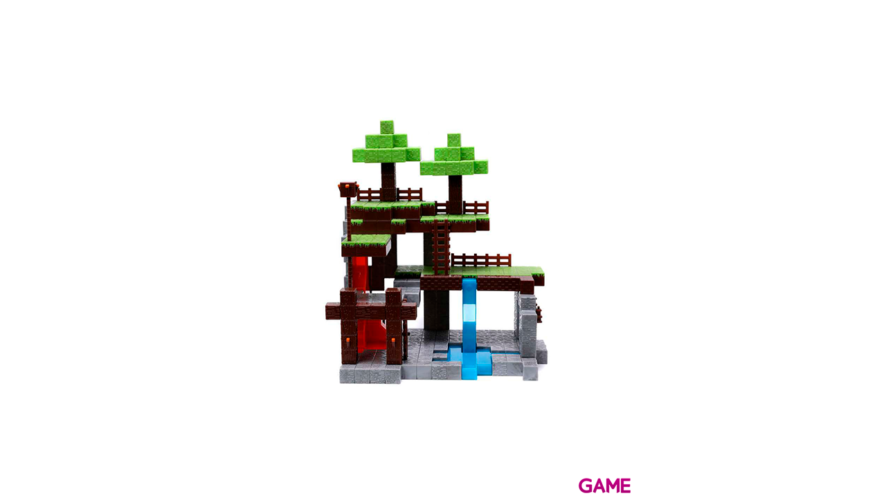 Escenario Mundo Minecraft + 2 figuras-1