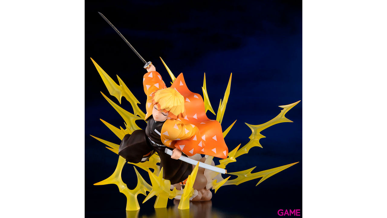 Estatua Figuarts Zero Agatsuma Zenitsu Breath of Thunder Demon Slayer Kimetsu No Yaiba 21cm-0