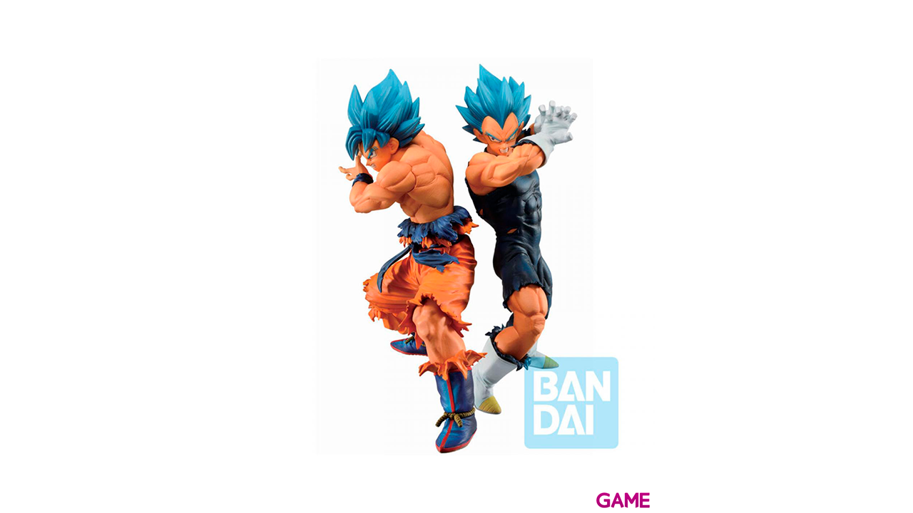 Figura Ichibansho Son Goku Super Saiyan God Vegeta Super Saiyan Iksho VS Omnibus Dragon Ball 20cm-0