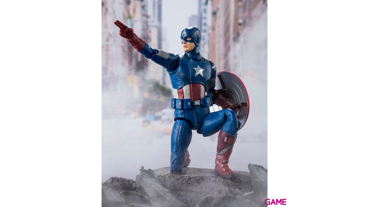 Figura Capitan America Vengadores Avengers Marvel 15cm-2