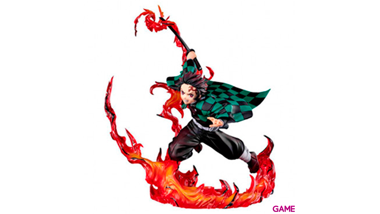 Figura Tanjiro Kamado Total Concentration Breathing Demon Slayer Kimetsu no Yaiba 19cm-0