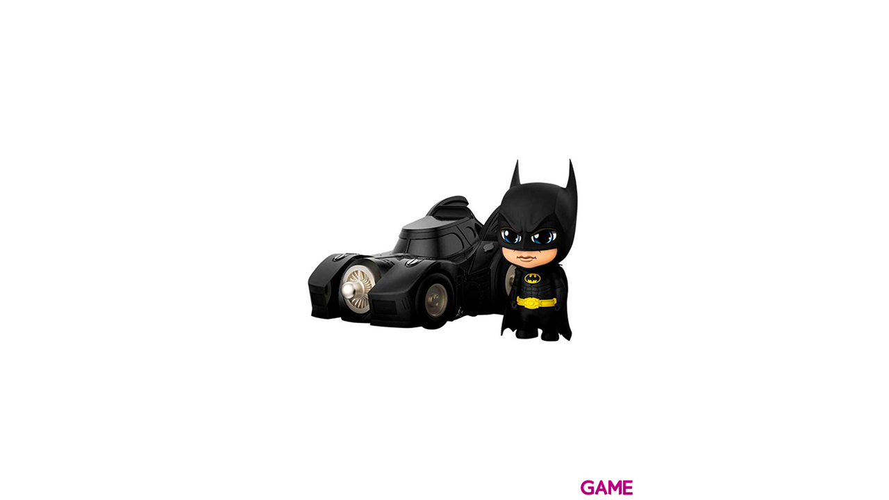 Figura Cosbaby Batman with Batmobile Batman 1989 10cm-0
