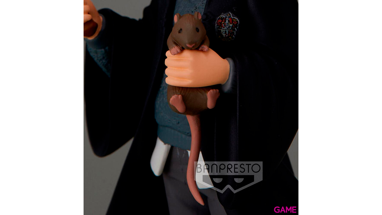 Figura Ron Weasley with Scabbers Harry Potter Q Posket 14cm-1