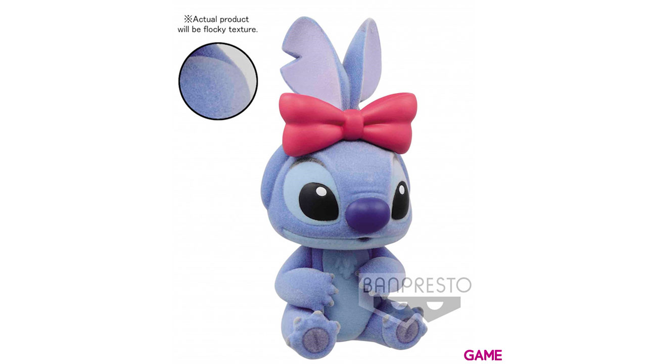 Figura Stitch Stitch and Angel Disney Characters Fluffy Puffy Q Posket 6cm-0