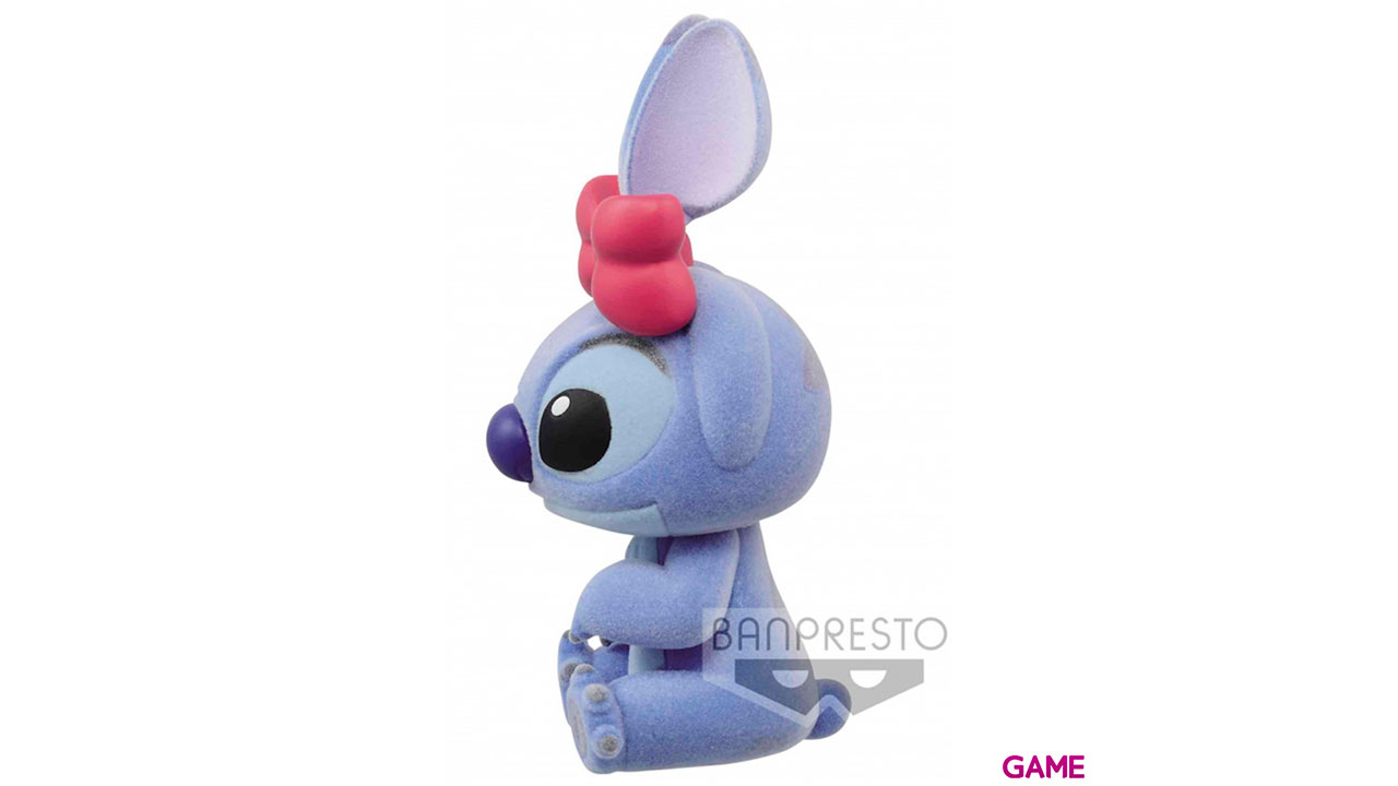 Figura Stitch Stitch and Angel Disney Characters Fluffy Puffy Q Posket 6cm-2