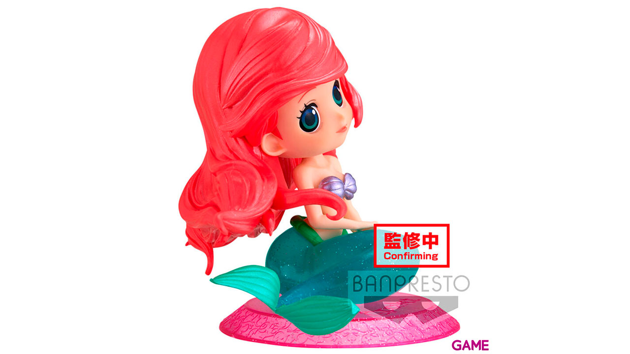 Figura Ariel La Sirenita Glitter Line Disney Characters Q posket 10cm-2