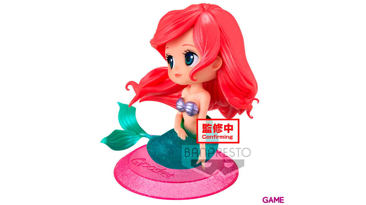 Figura Ariel La Sirenita Glitter Line Disney Characters Q posket 10cm-3