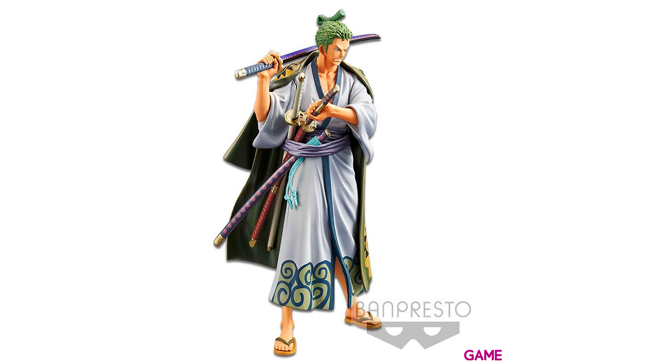 Figura Zoro Wanokuni vol2 The Grandline Men One Piece DXF 17cm-1