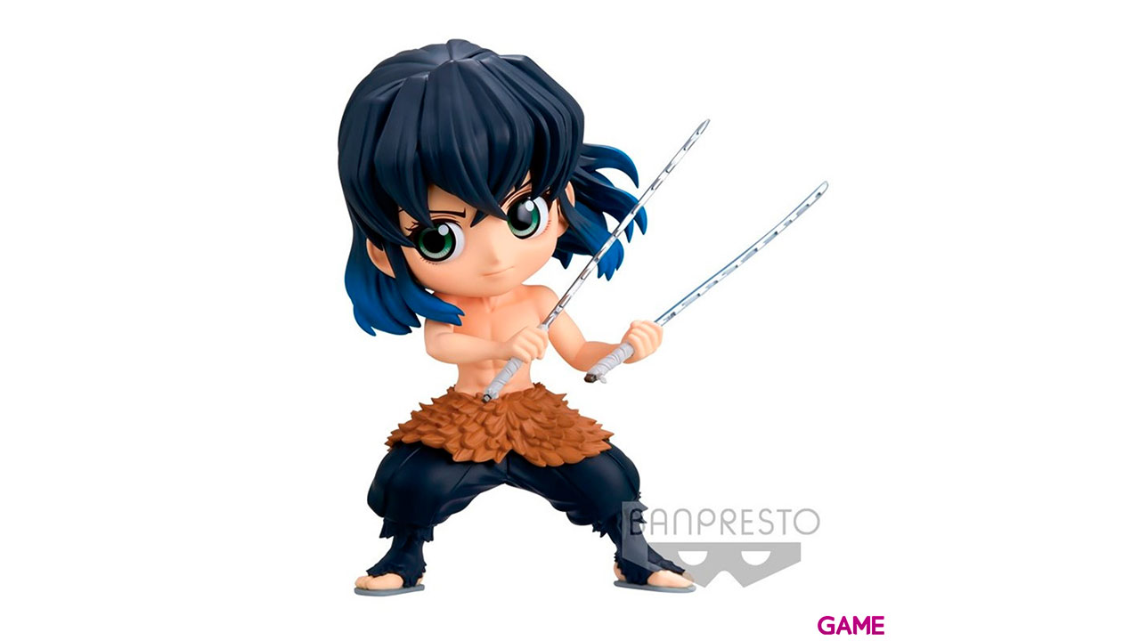 Figura Inosuke Hashibira verA Demon Slayer Kimetsu No Yaiba Q posket 13cm-0