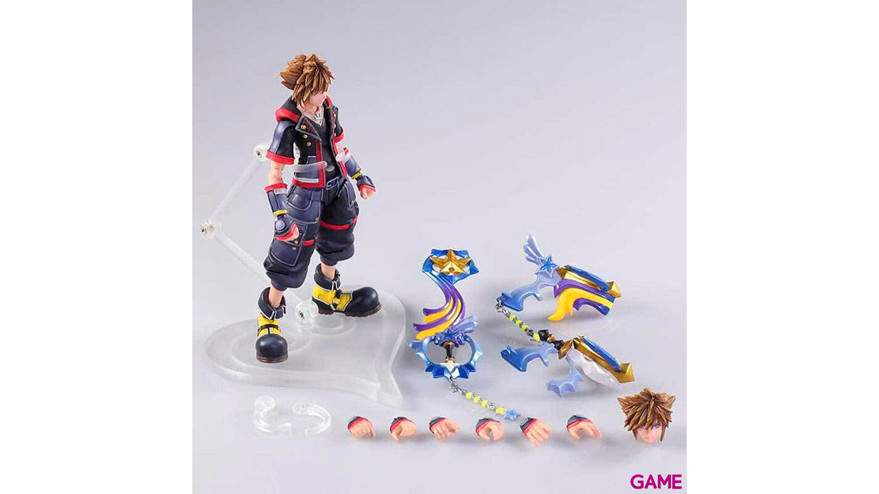 Figura Sora Kingdom Hearts III Bring Arts Disney 15cm-3